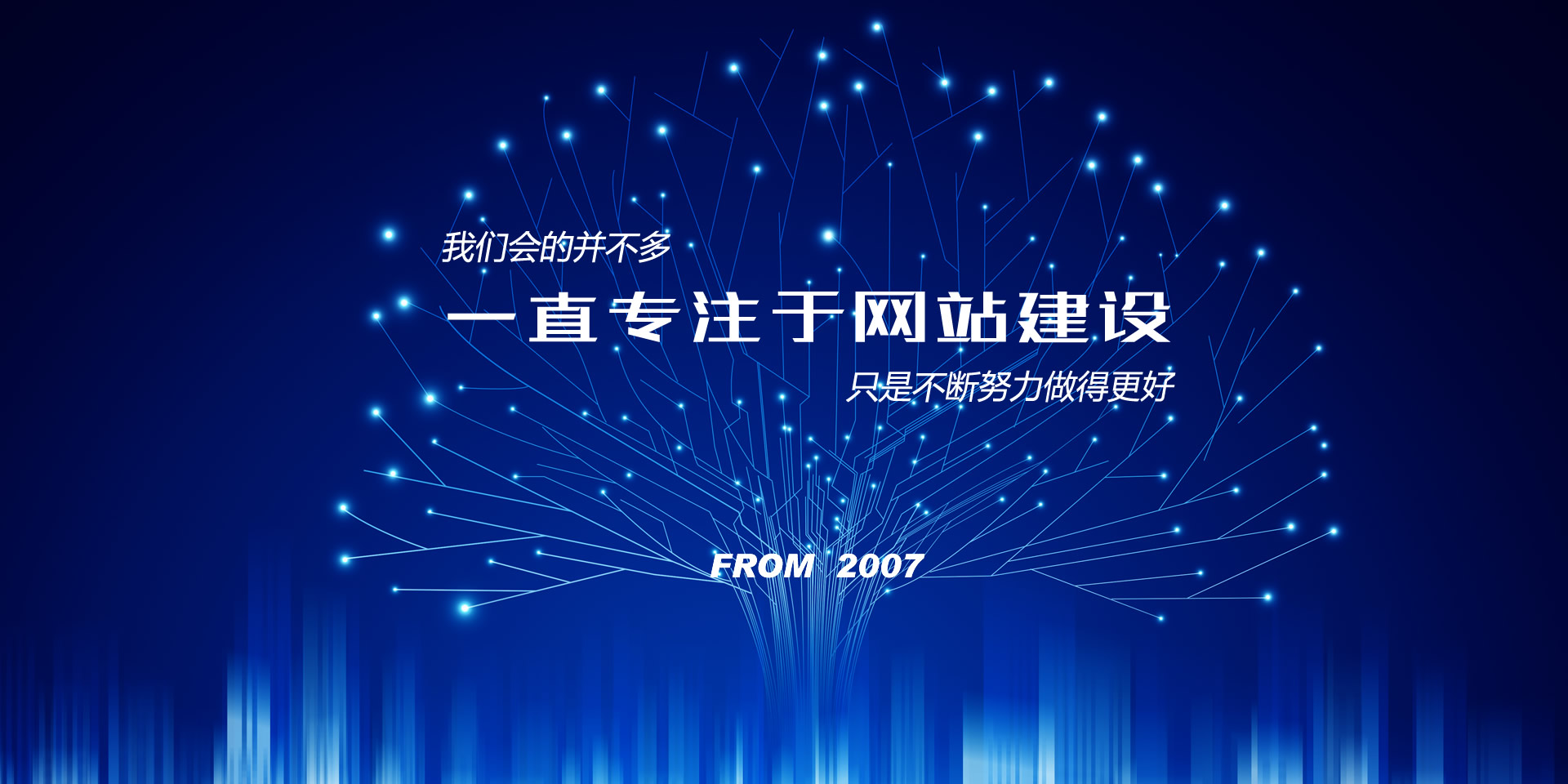 一直专注于网站建设
